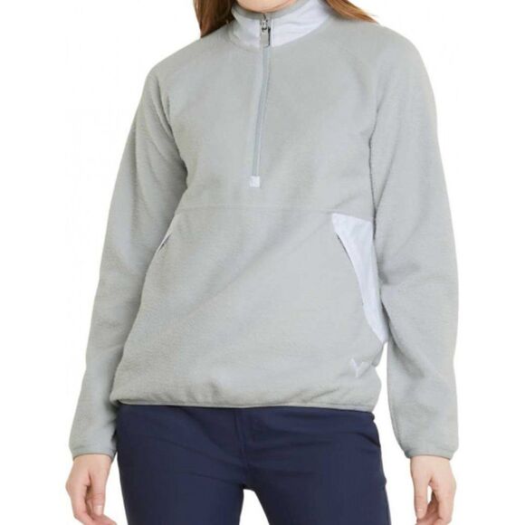 PUMA Enjoy Golf 1/4 Zip‎ Sherpa Sweatshirt - Picture 1 of 7